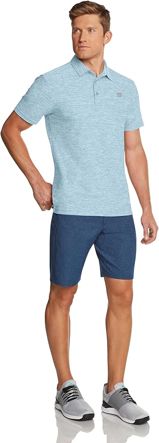 Three Sixty Six Golf Shirts for Men - Dry Fit Short-Sleeve Polo, Athletic Casual Collared T-Shirt