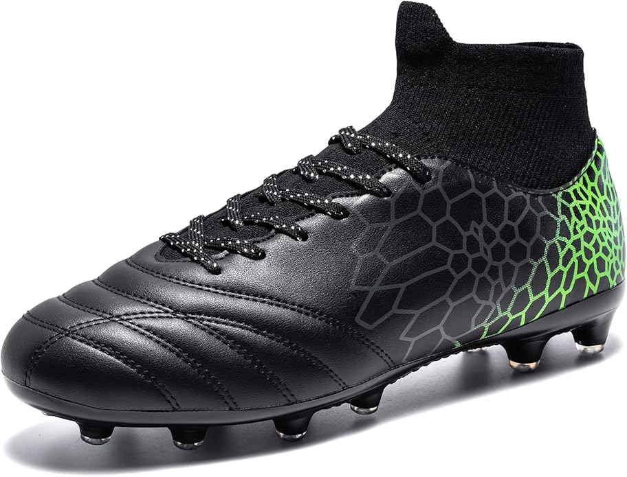 Boys Girls Soccer Cleats Youth Training Football Cleats High-top Soccer Shoes for Little/Big Kid