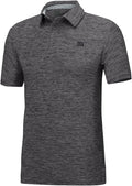 Three Sixty Six Golf Shirts for Men - Dry Fit Short-Sleeve Polo, Athletic Casual Collared T-Shirt