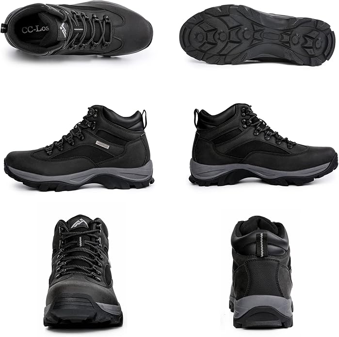 CC-Los Men's Waterproof Hiking Boots Outdoor Relaxed Fit Lightweight Size 7-13.5