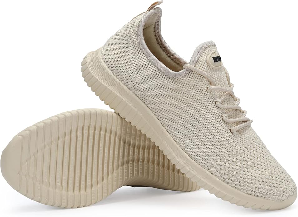 WXQ Men's Running Shoes Comfortable Lightweight Breathable Walking Shoes Mesh Workout Casual Sports Shoes