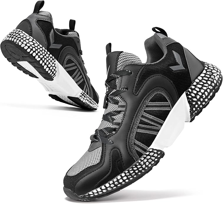 WETIKE Boy's Shoes Mesh Slip on Lightweight Running Sneakers