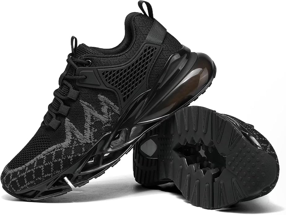 Men's Running Shoes Blade Tennis Walking Fashion Sneakers Breathable Non Slip Gym Sports Work Trainers