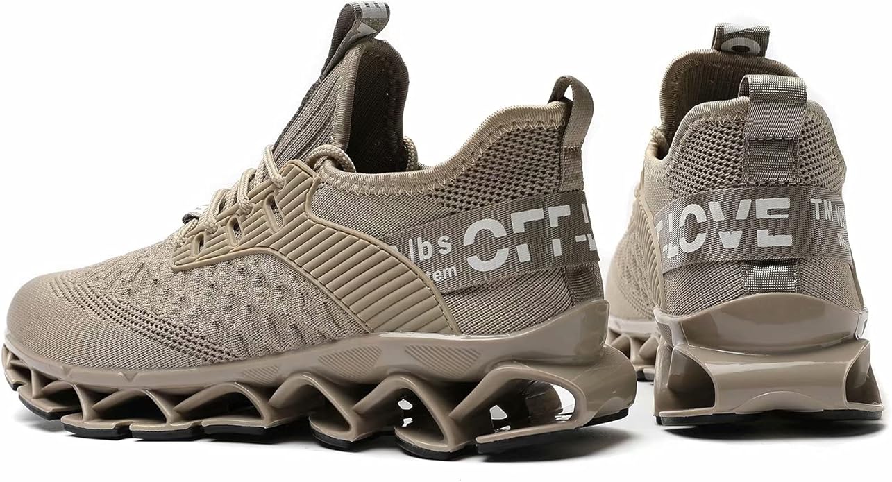 Men's Running Shoes Blade Tennis Walking Fashion Sneakers Breathable Non Slip Gym Sports Work Trainers