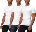 DEVOPS 3 Pack Men's Cool Dry Short Sleeve Compression Shirts, Sports Baselayer T-Shirts Tops, Athletic Workout Shirt