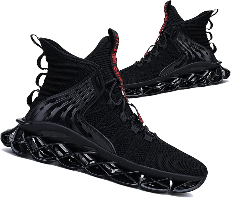 Hello MrLin Men's Running Shoes Non Slip Athletic Tennis Walking Blade Type Sneakers Hip Hop