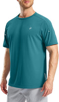 Pudolla Men's Workout Running T-Shirts Lightweight Quick Dry Athletic Gym Shirts for Men Short Sleeve Sport Tee Tops