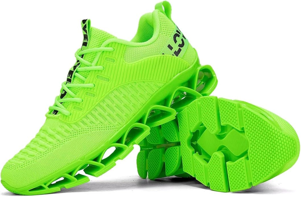 Vooncosir Men's Fashion Sneakers Breathable Mesh Running Shoes Blade Non Slip Soft Sole Casual Athletic Walking Shoes