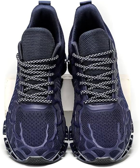 Vooncosir Men's Fashion Sneakers Breathable Mesh Running Shoes Blade Non Slip Soft Sole Casual Athletic Walking Shoes