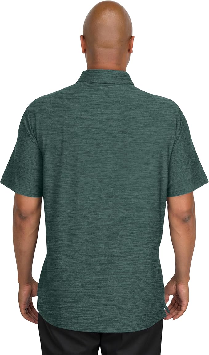 Three Sixty Six Golf Shirts for Men - Dry Fit Short-Sleeve Polo, Athletic Casual Collared T-Shirt