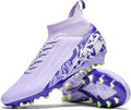 Indoor Soccer Cleats Mens Womens Turf Soccer Cleats Wide Socer Shoes FG AG TF High Ankle Football Boots