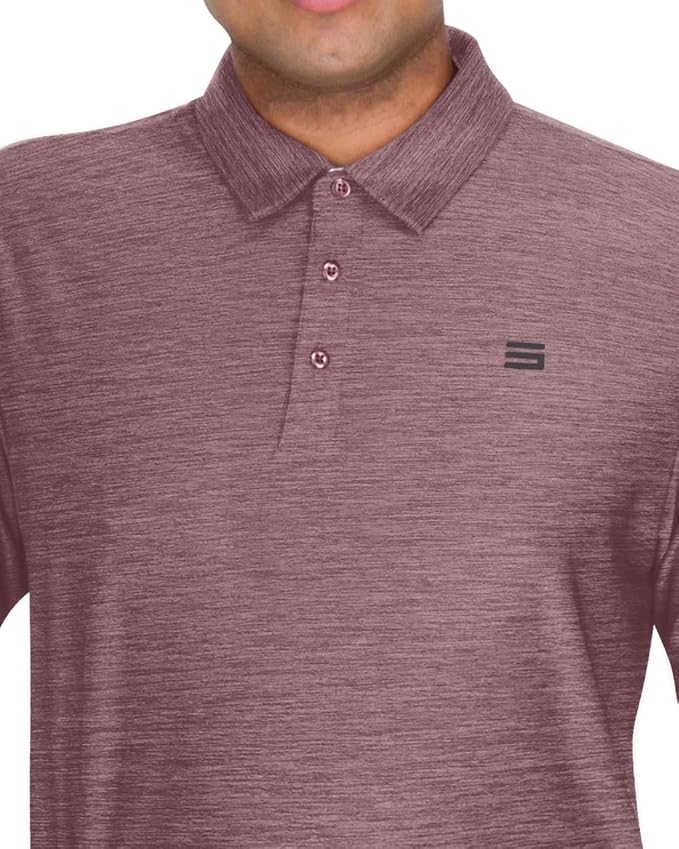 Three Sixty Six Golf Shirts for Men - Dry Fit Short-Sleeve Polo, Athletic Casual Collared T-Shirt