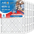 AIRX FILTERS WICKED CLEAN AIR. 20x25x2 Air Filter MERV 11 Electrostatic Pleated Air Conditioner Filter 6 Pack HVAC AC Furnace Filters