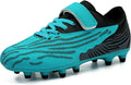 brooman Kids Firm Ground Soccer Cleats Boys Girls Athletic Football Shoes