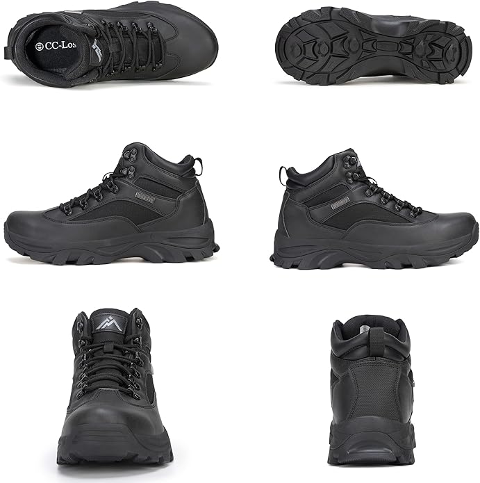 CC-Los Men's Waterproof Hiking Boots Outdoor Relaxed Fit Lightweight Size 7-13.5