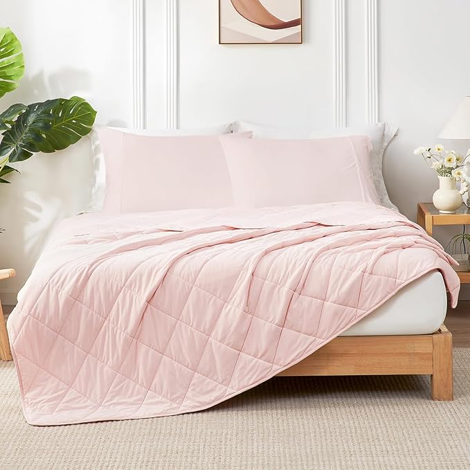 Cozy Bliss Cooling Blanket for Hot Sleepers, Q-Max 0.4 Cooling Comfort Queen Size, Cold Blankets for Night Sweats Sleeping, Ultra-Cool Lightweight Breathable Summer Blanket for Bed