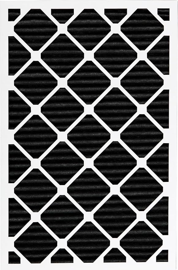 Nordic Pure 20x30x1 (Actual Size: 19 5/8 x 29 5/8 x 3/4) Pure Carbon Pleated Odor Reduction Furnace Air Filters 6 Pack
