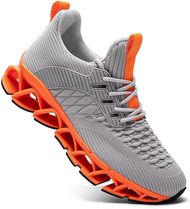 Mens Slip on Walking Running Shoes Blade Tennis Casual Fashion Sneakers Comfort Non Slip Work Sport Athletic Trainer