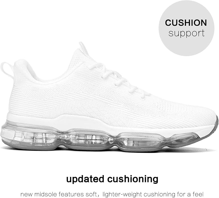 Mens Running Shoes Air Low Top Comfort Walking Lace Up Sneakers Breathable Fashion Tennis Sport Gym Fitness Cross Trainers