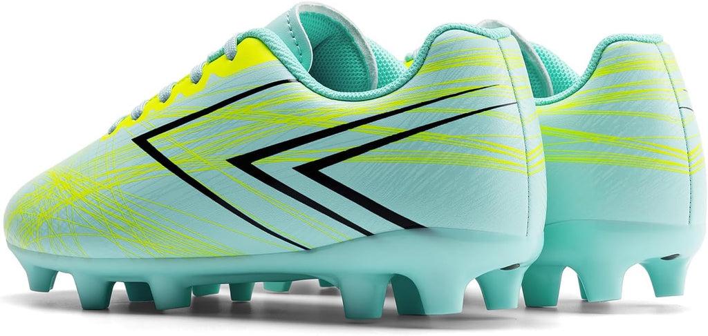 DREAM PAIRS Boys Girls Soccer Cleats Kids Youth Firm Ground Football Shoes for Little/Big Kid
