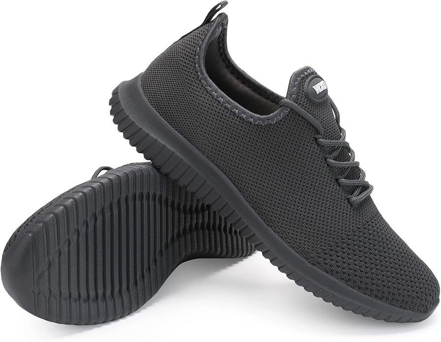 WXQ Men's Running Shoes Comfortable Lightweight Breathable Walking Shoes Mesh Workout Casual Sports Shoes