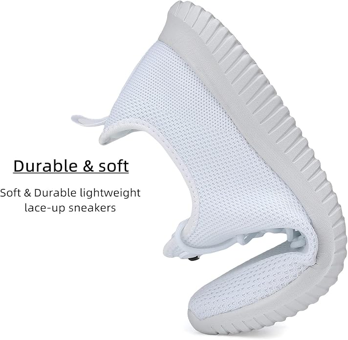 WXQ Men's Running Shoes Comfortable Lightweight Breathable Walking Shoes Mesh Workout Casual Sports Shoes