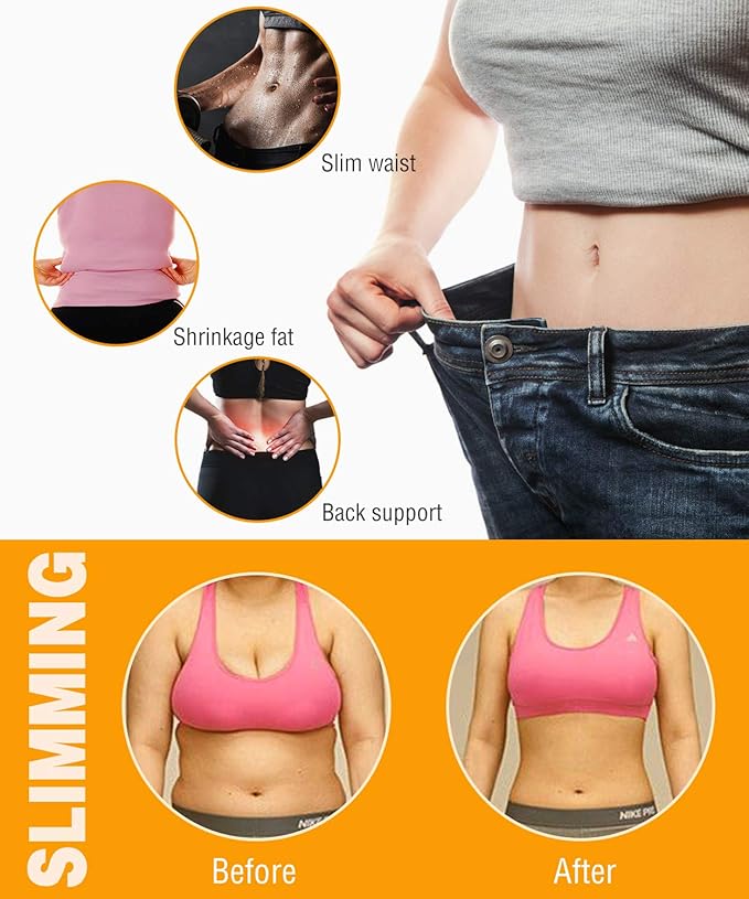 NonEcho Women Neoprene Sweat Vest for Women Sauna Suit Hot Sweat Waist Trainer Vest Slimming Body Shaper