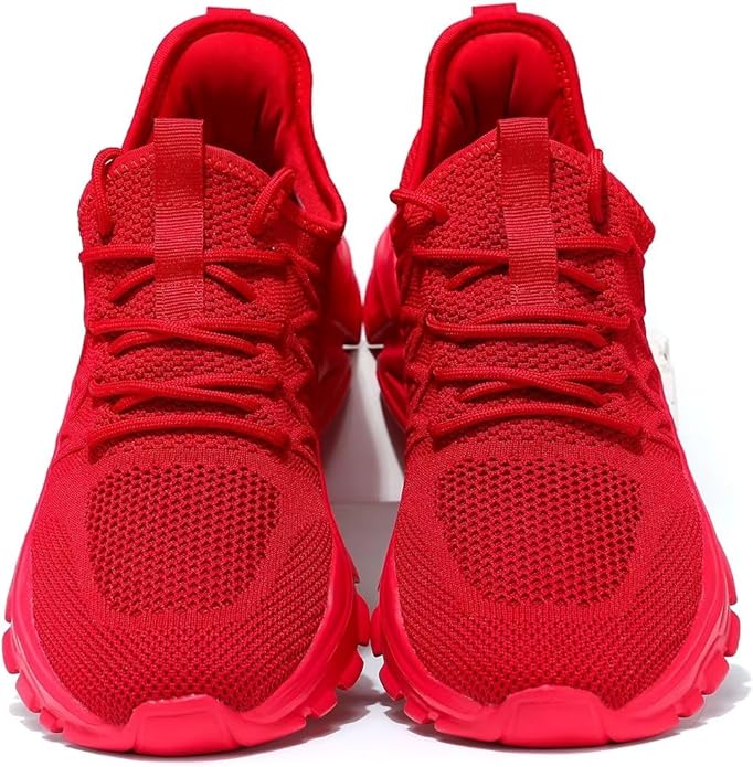 Mens Slip On Running Shoes Athletic Walking Trainers Lightweight Breathable Mesh Tennis Sneakers