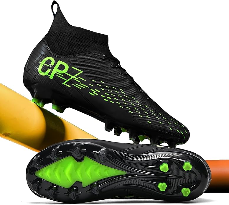 Soccer Cleats for Mens Womens Indoor Soccer Shoes Unisex Baseball Turf Shoes Youth Rugby Shoes Adult AG FG TF Football Boots Wide Training Sneaker