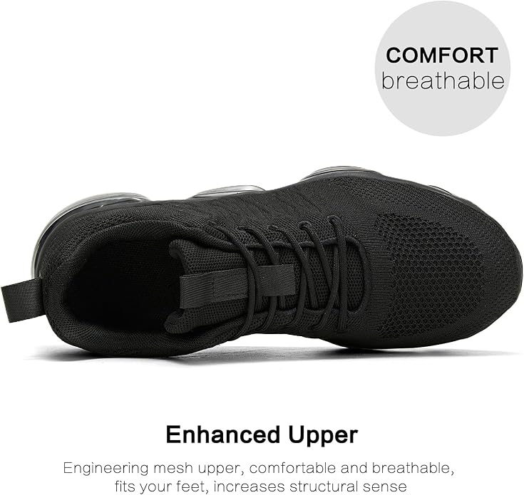 Men's Air Cushion Running Shoes Breathable Tennis Fashion Sneakers Non Slip Workout Casual Sport Shoes Gym Training Comfortable Walking Shoes