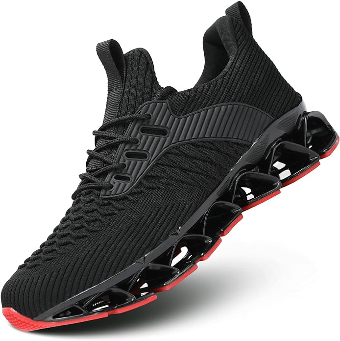 Men's Slip on Walking Running Shoes Blade Tennis Casual Fashion Sneakers Comfort Non Slip Work Sport Athletic Trainer