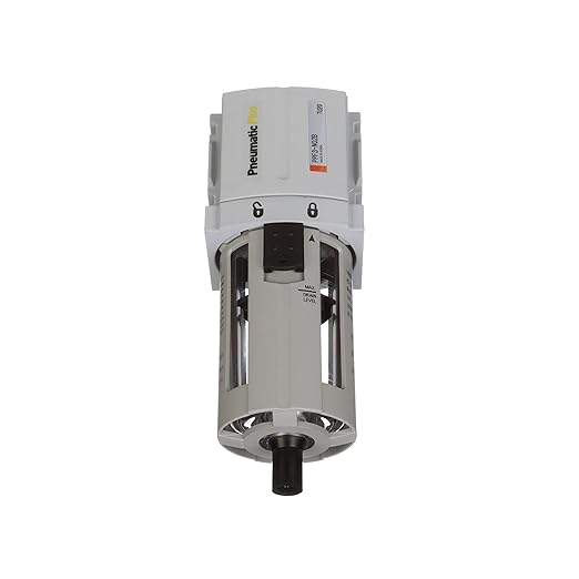 PneumaticPlus PPF4-N04B Compressed Air Particulate Filter 1/2" NPT, 5 Micron, Poly Bowl, Manual Drain, Bracket