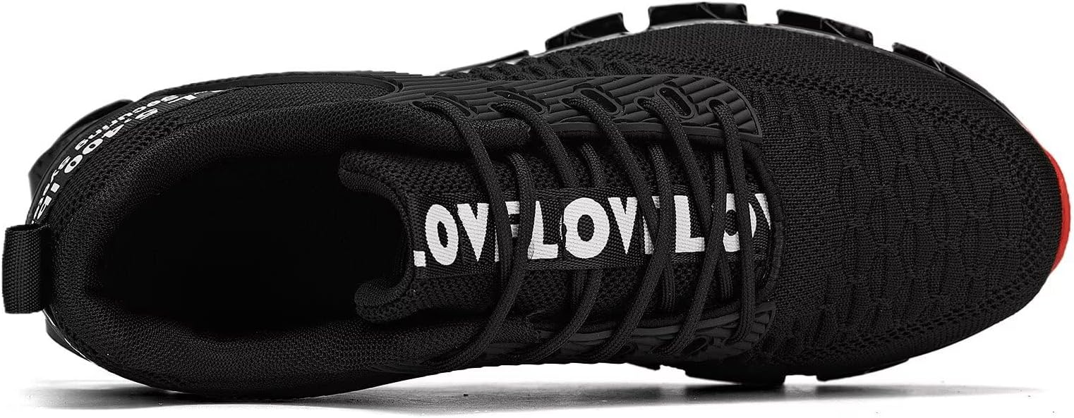 Vooncosir Men's Fashion Sneakers Breathable Mesh Running Shoes Blade Non Slip Soft Sole Casual Athletic Walking Shoes