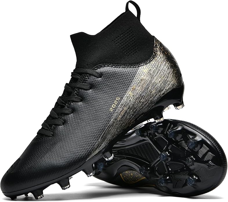 Soccer Cleats for Mens Womens Indoor Soccer Shoes Unisex Baseball Turf Shoes Youth Rugby Shoes Adult AG FG TF Football Boots Wide Training Sneaker