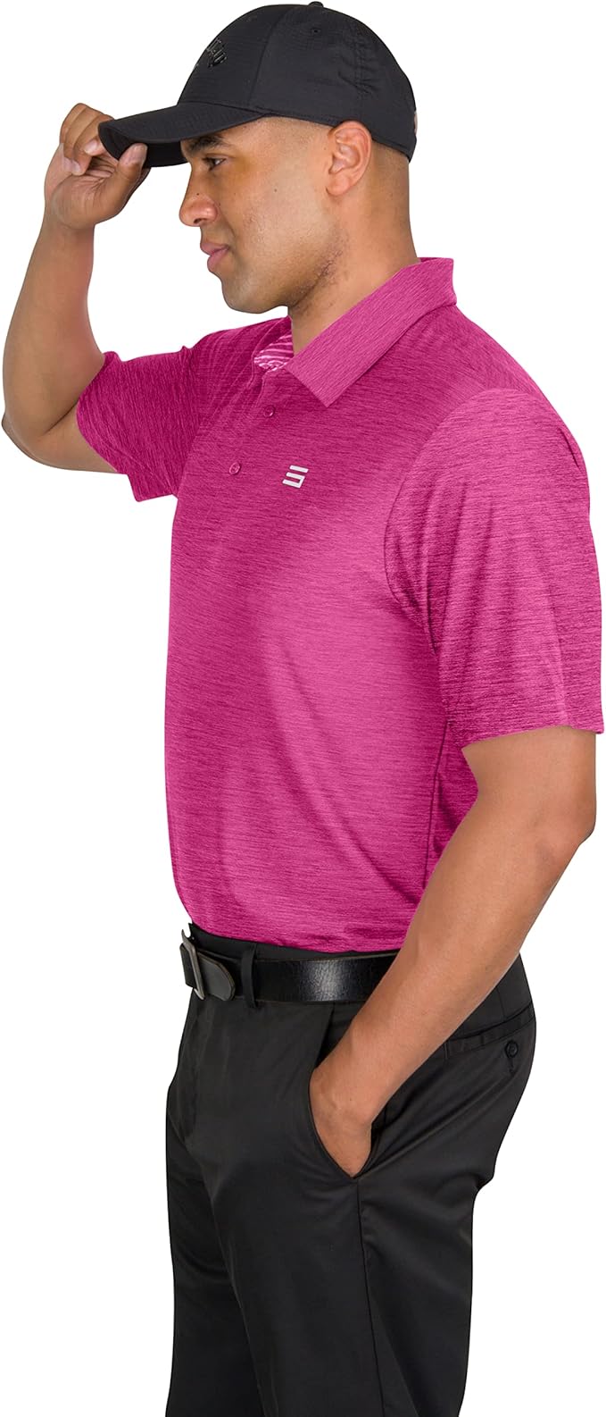 Three Sixty Six Golf Shirts for Men - Dry Fit Short-Sleeve Polo, Athletic Casual Collared T-Shirt