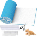 Air Vent Filter Kit - 12" x 140" Cut to Fit Air Filter Materials MERV 8 Electrostatic Media Roll for Home Floor, Ceiling, AC, HVAC, RVC Furnace Vents, With 48PCs Adhesive Hook Tape