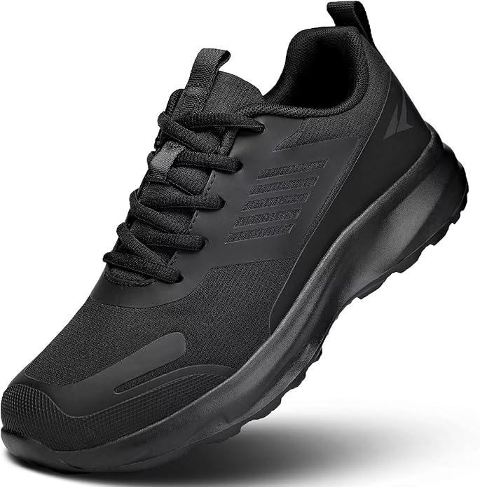 Mens Trail Running Shoes Fashion Walking Hiking Non Slip Sneakers Tennis Cross Training Outdoor Casual Workout Trainers