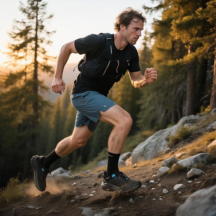 NORTIV 8 Men's Wide Toe Box Trail Running Shoes Cushion Walking Barefoot Tennis Workout Gym Cross Training Shoe Fashion Sneakers for Plantar Fasciitis Bunion