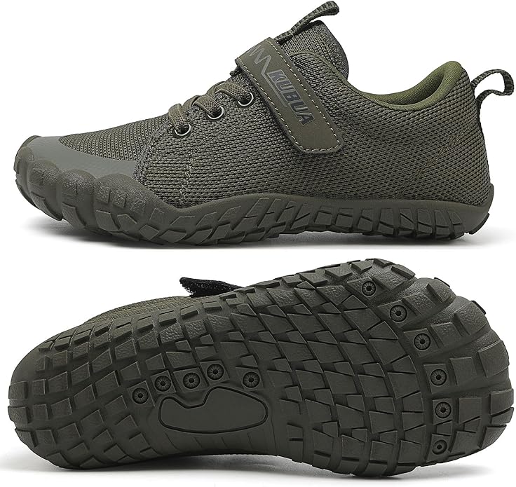 KUBUA Kids Barefoot Shoes Boys Girls Sneakers Naturally Splay Shoes Toddler Little Big Kid