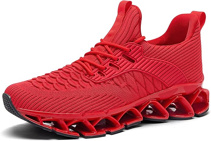 Mens Slip on Walking Running Shoes Blade Tennis Casual Fashion Sneakers Comfort Non Slip Work Sport Athletic Trainer