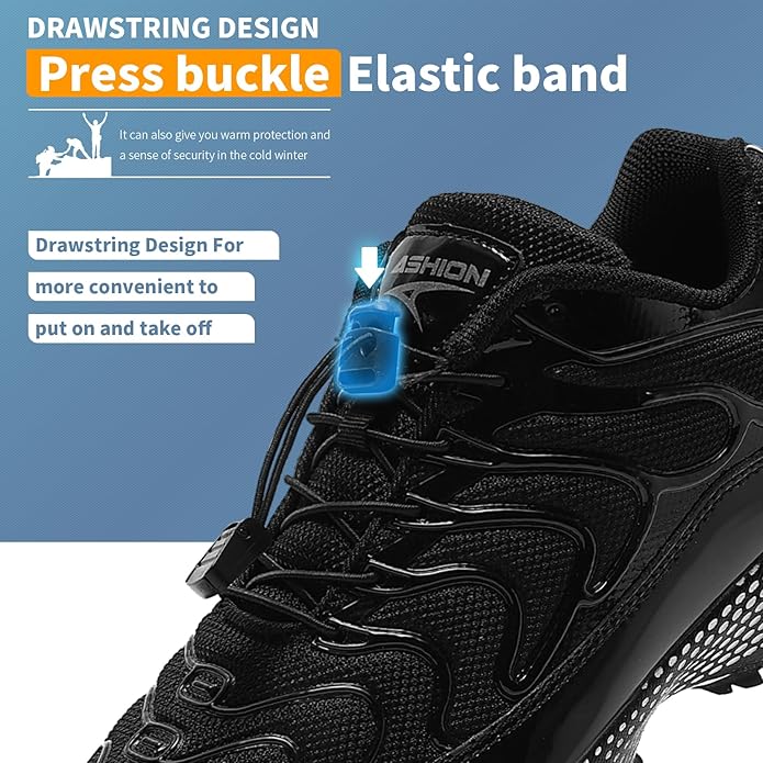 WETIKE Boy's Shoes Mesh Slip on Lightweight Running Sneakers