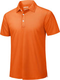 TACVASEN Mens Golf Shirt Dry Fit Mens Polo Shirts Short Sleeve Performance Golf Polos for Men with Collar Work Shirts