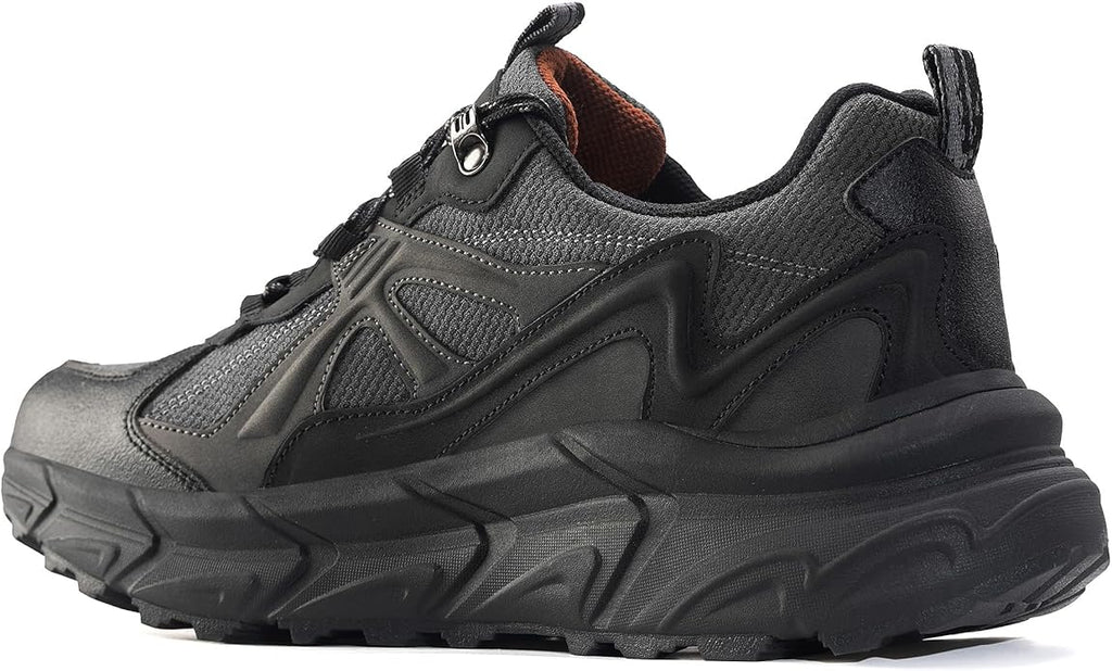 EARLDE Men's Waterproof Hiking Shoes | Trekking Outdoor Sneaker | Lightweight Non-Slip Soles