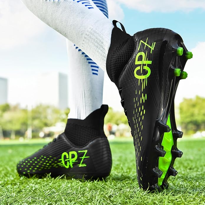 Soccer Cleats for Mens Womens Indoor Soccer Shoes Unisex Baseball Turf Shoes Youth Rugby Shoes Adult AG FG TF Football Boots Wide Training Sneaker