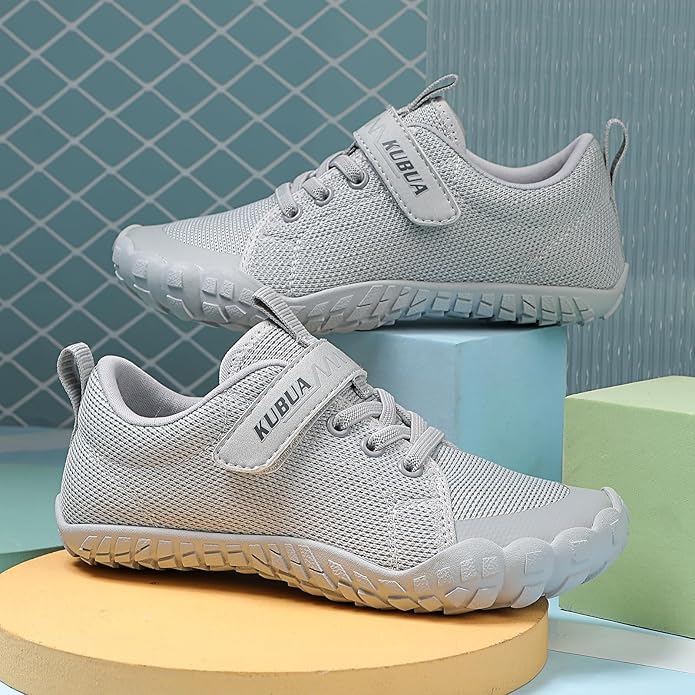 KUBUA Kids Barefoot Shoes Boys Girls Sneakers Naturally Splay Shoes Toddler Little Big Kid
