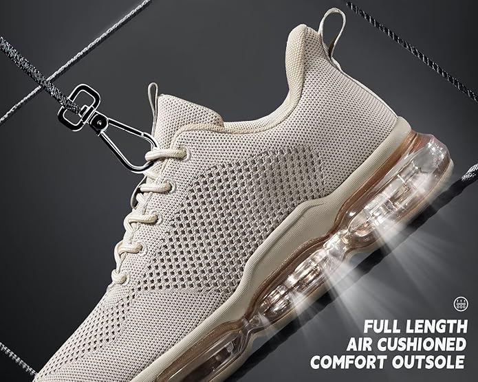 Men's Air Cushion Running Shoes Breathable Tennis Fashion Sneakers Non Slip Workout Casual Sport Shoes Gym Training Comfortable Walking Shoes