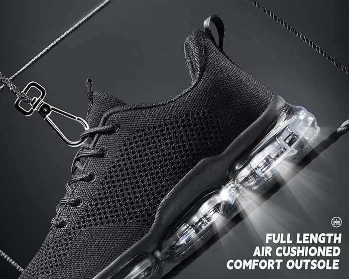 Men's Air Cushion Running Shoes Breathable Tennis Fashion Sneakers Non Slip Workout Casual Sport Shoes Gym Training Comfortable Walking Shoes