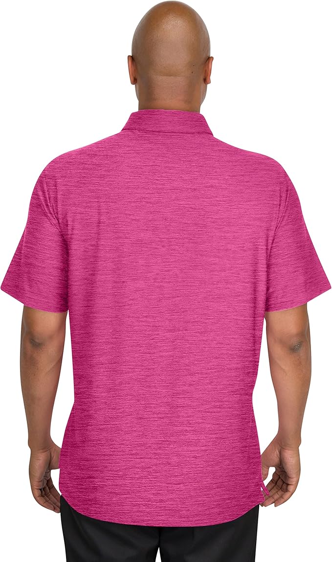 Three Sixty Six Golf Shirts for Men - Dry Fit Short-Sleeve Polo, Athletic Casual Collared T-Shirt