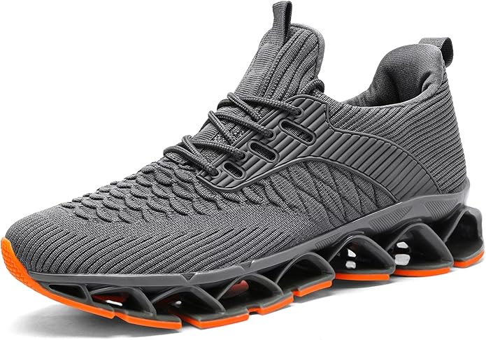 Mens Slip on Walking Running Shoes Blade Tennis Casual Fashion Sneakers Comfort Non Slip Work Sport Athletic Trainer