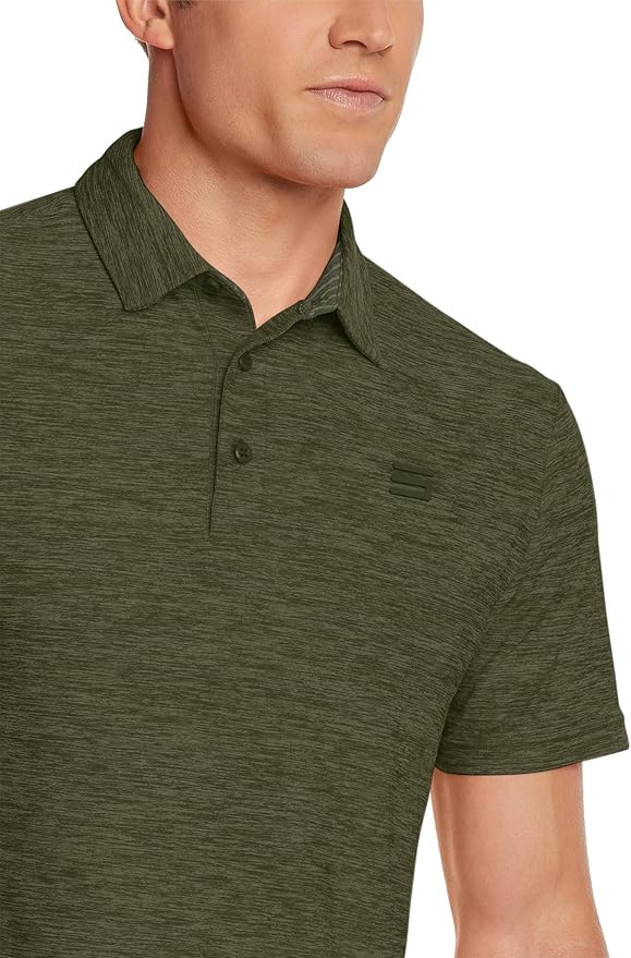 Three Sixty Six Golf Shirts for Men - Dry Fit Short-Sleeve Polo, Athletic Casual Collared T-Shirt